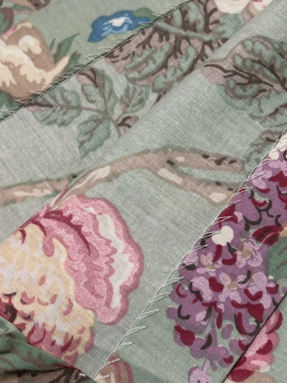 Vintage Laura Ashley Floral Shower Curtain